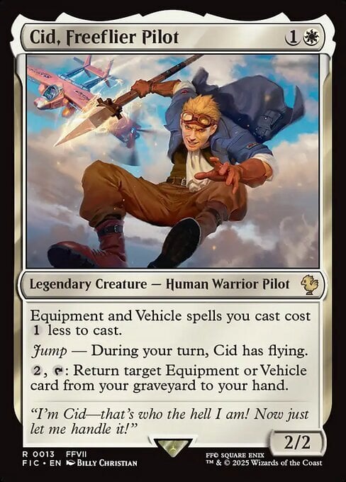 Cid, Freeflier Pilot Card Front