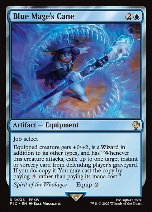 Blue Mage's Cane Card Front