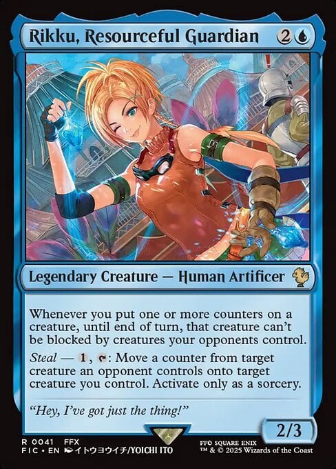 Rikku, Resourceful Guardian Card Front