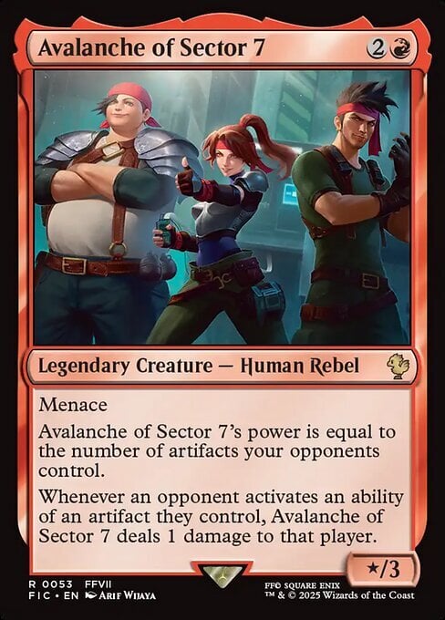Avalanche of Sector 7 Card Front