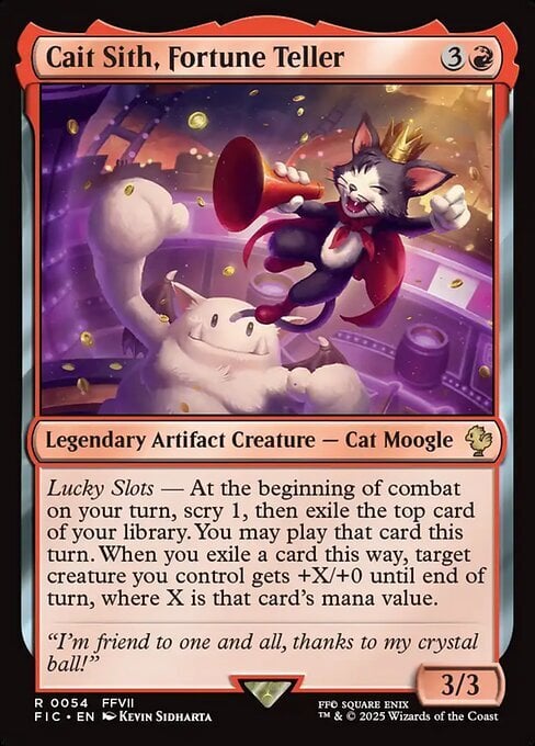 Cait Sith, Fortune Teller Card Front