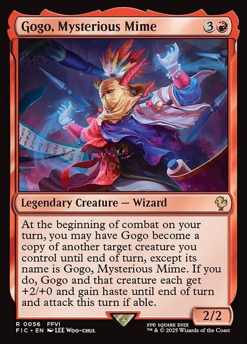 Gogo, Mysterious Mime Card Front