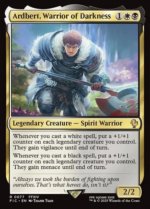 Ardbert, Warrior of Darkness Card Front