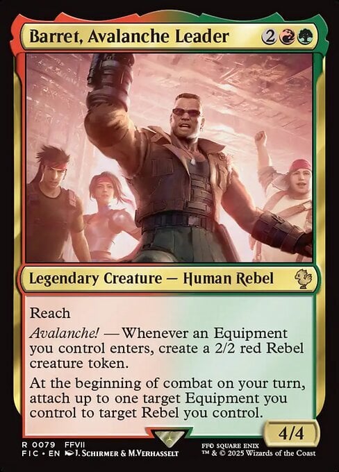 Barret, Avalanche Leader Card Front