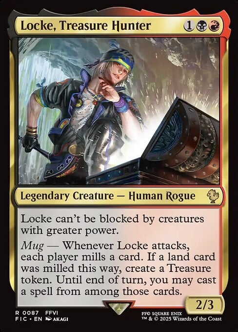 Locke, Treasure Hunter Card Front