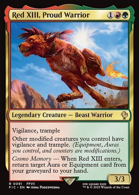 Red XIII, Proud Warrior Card Front