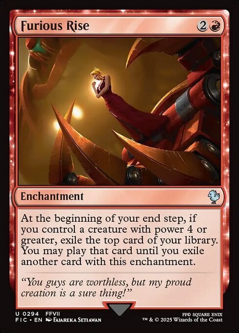 Furious Rise Card Front