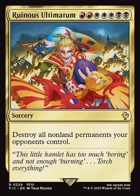 Ruinous Ultimatum Card Front
