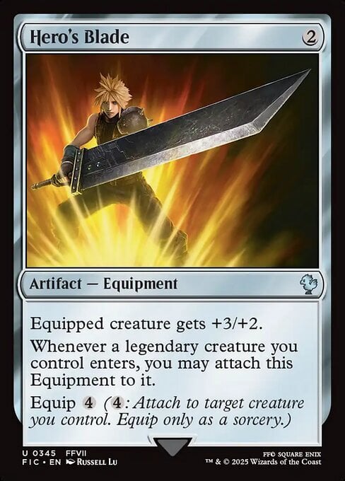 Hero's Blade Card Front