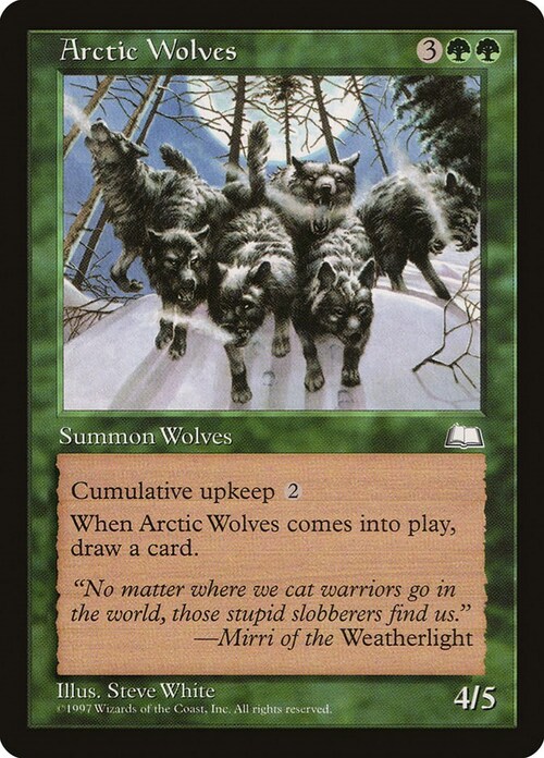 Arctic Wolves Card Front