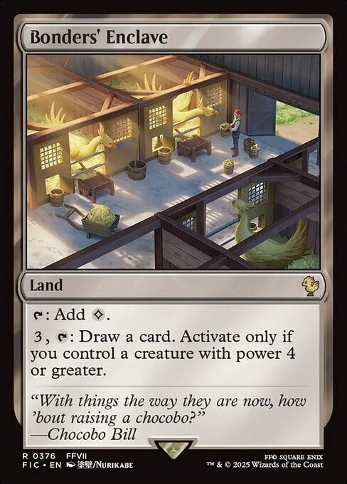 Bonders' Enclave Card Front