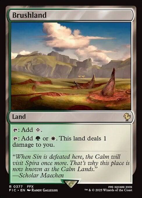 Brushland Card Front