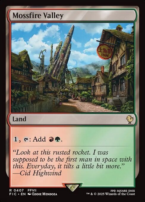Mossfire Valley Card Front