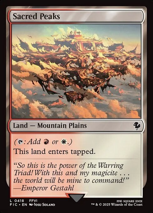 Sacred Peaks Card Front