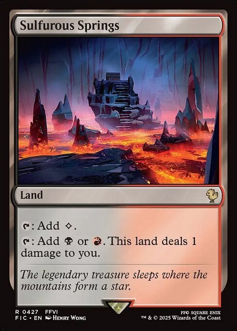 Sulfurous Springs Card Front