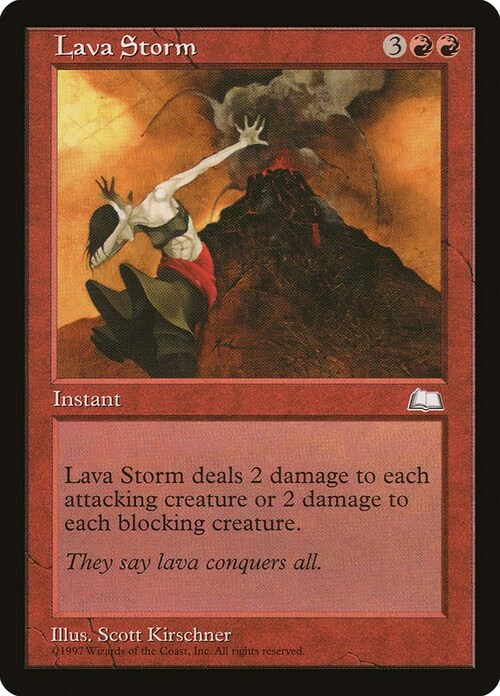 Lava Storm Card Front