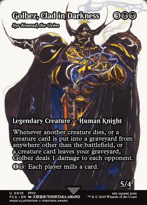 Syr Konrad, the Grim Card Front