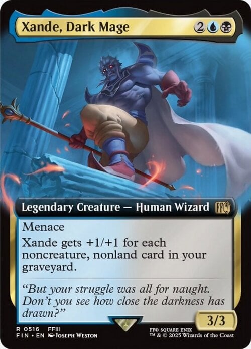 Xande, Dark Mage Card Front