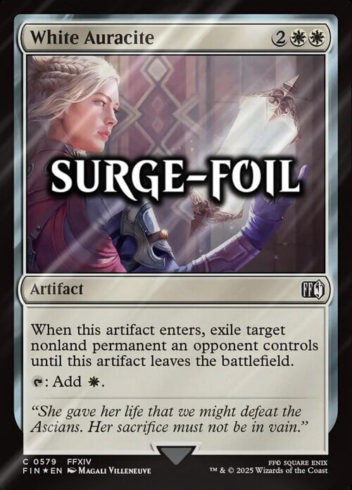 White Auracite Card Front