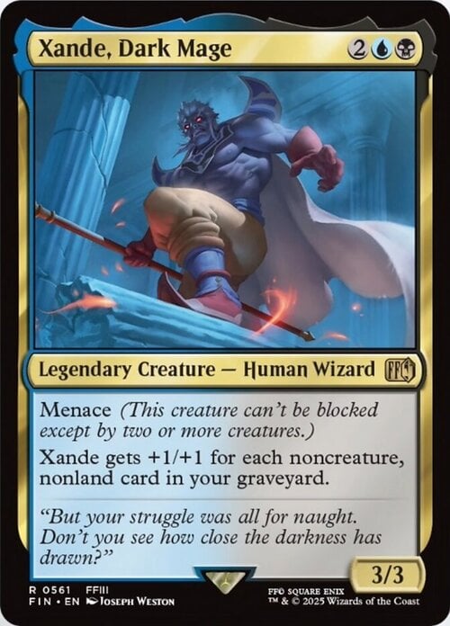 Xande, Dark Mage Card Front