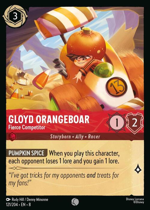 Gloyd Orangeboar - Fierce Competitor Card Front
