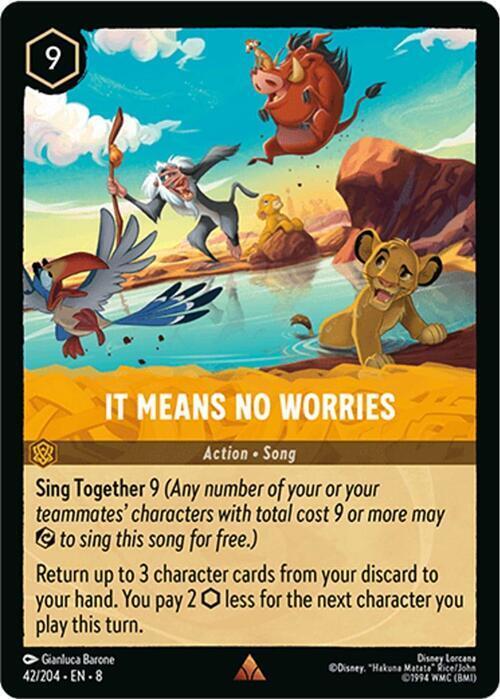 It Means No Worries Card Front