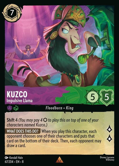 Kuzco - Impulsive Llama Card Front
