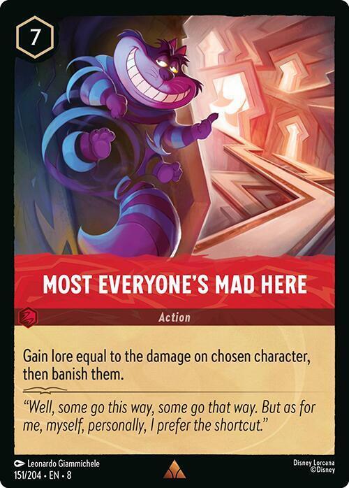 Most Everyone's Mad Here Card Front