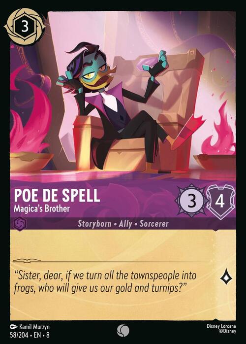 Poe De Spell - Magica's Brother Card Front