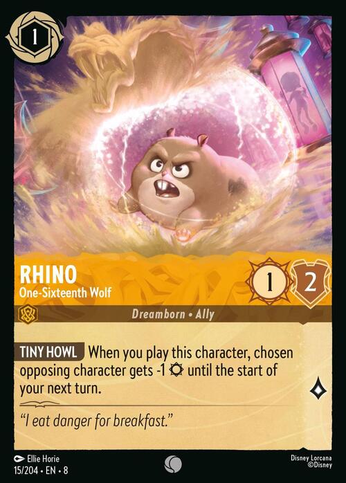 Rhino - One-Sixteenth Wolf Card Front