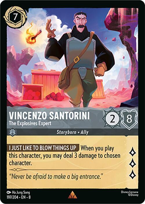 Vincenzo Santorini - The Explosives Expert Card Front