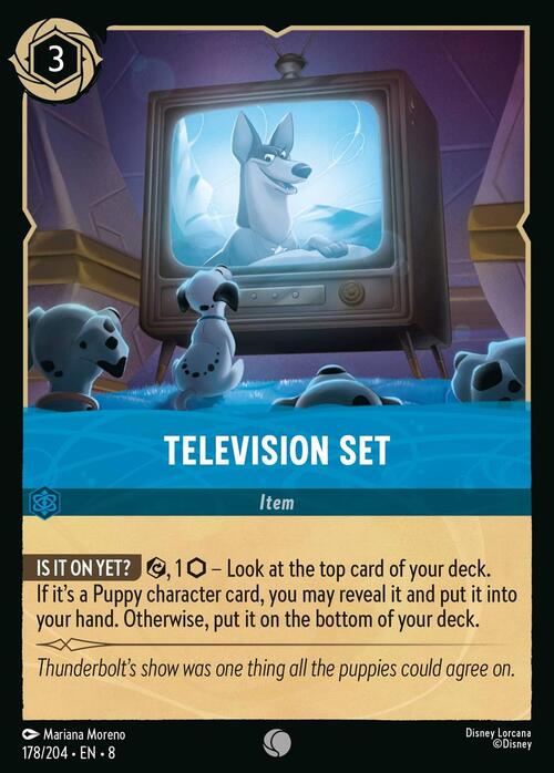 Television Set Card Front