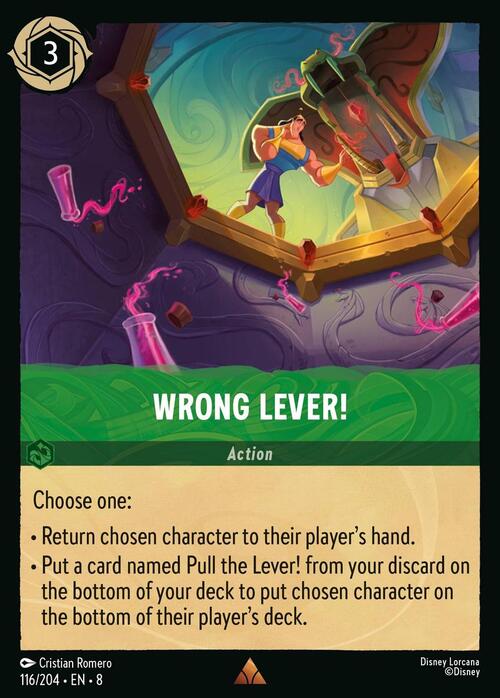 Wrong Lever! Card Front