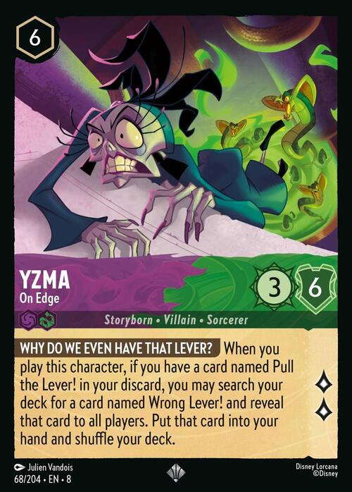 Yzma - On Edge Card Front