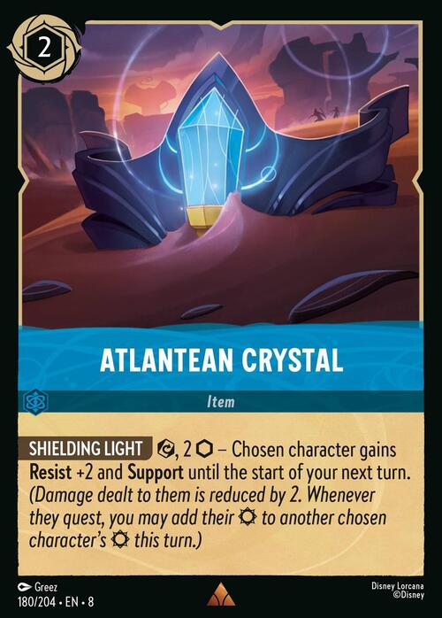 Atlantean Crystal Card Front