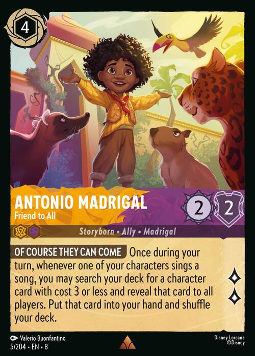 Antonio Madrigal - Friend to All Card Front