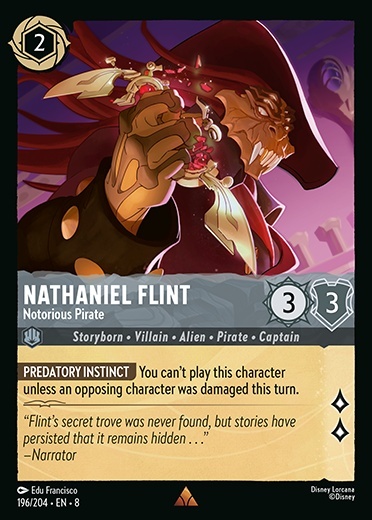 Nathaniel Flint - Notorious Pirate Card Front