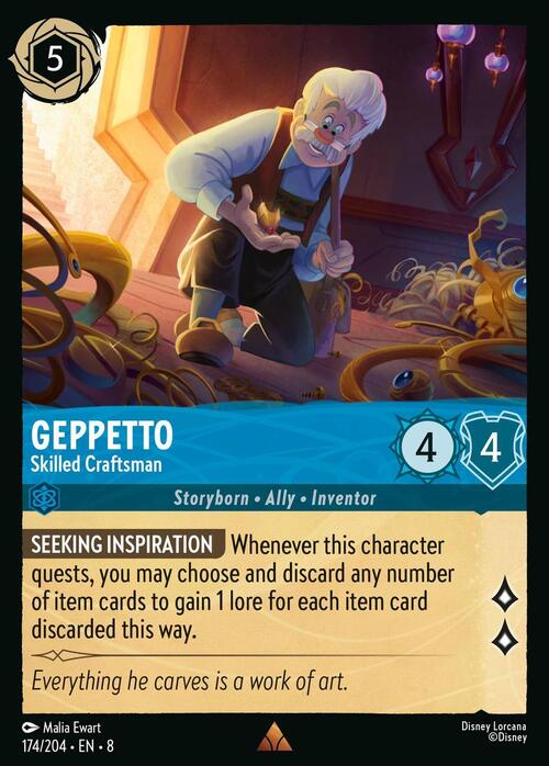 Geppetto - Skilled Craftsman Card Front