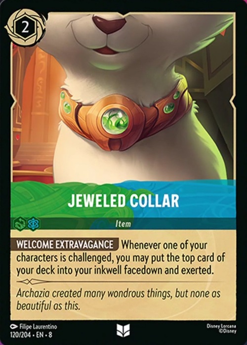 Jeweled Collar Card Front