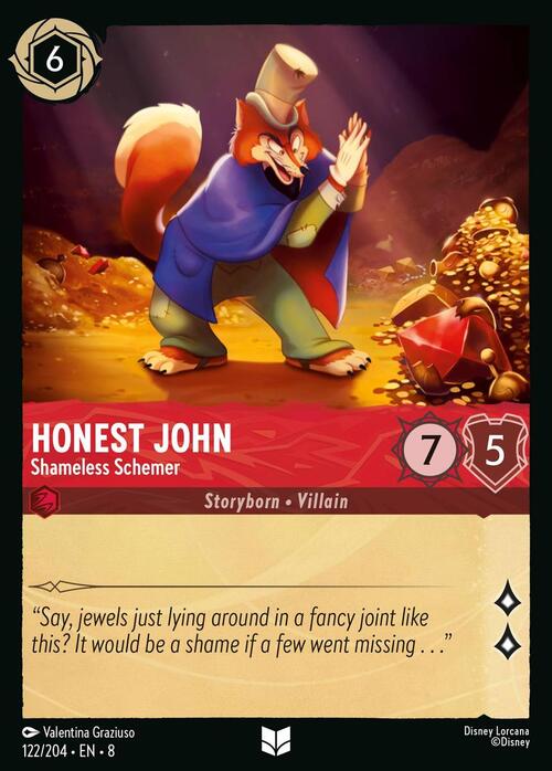 Honest John - Shameless Schemer Card Front