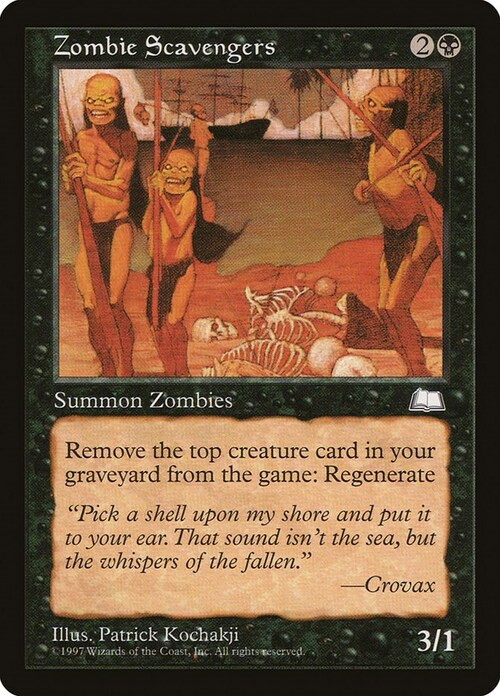 Zombie Scavengers Card Front