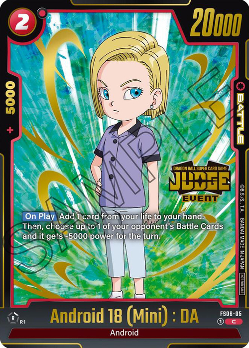 Android 18 (Mini) : DA Card Front
