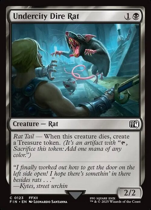 Undercity Dire Rat Card Front