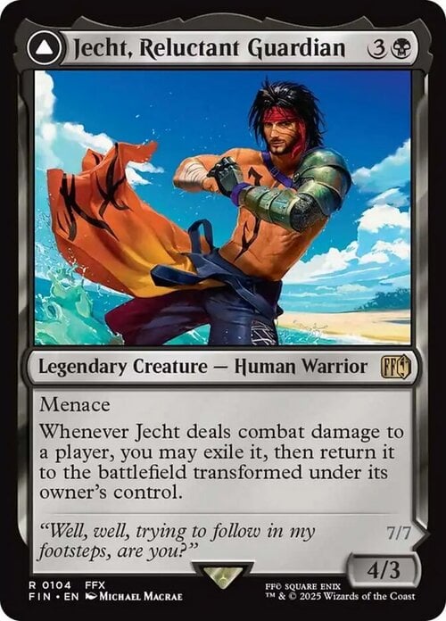 Jecht, Reluctant Guardian // Braska's Final Aeon Card Front