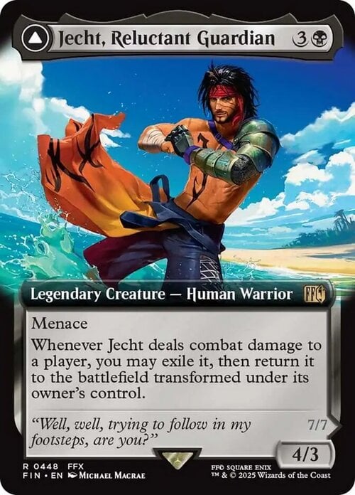 Jecht, Reluctant Guardian // Braska's Final Aeon Card Front