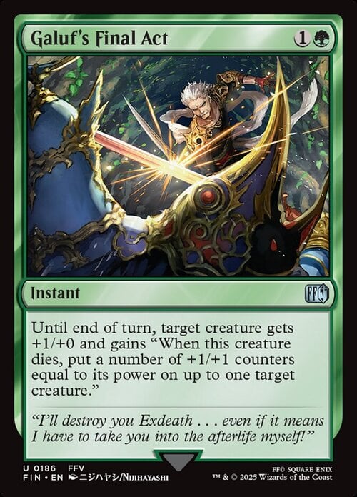 Galuf's Final Act Card Front