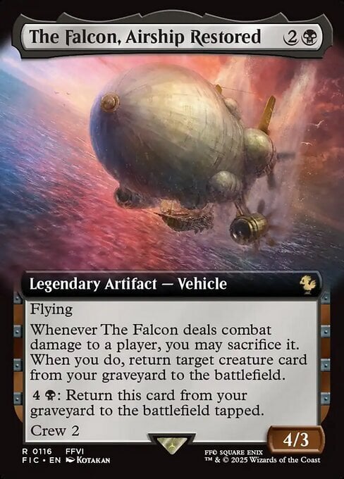 The Falcon, Airship Restored Card Front