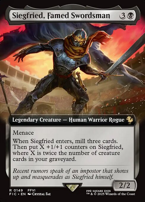 Siegfried Famed Swordsman Commander: FINAL FANTASY Collectors Magic