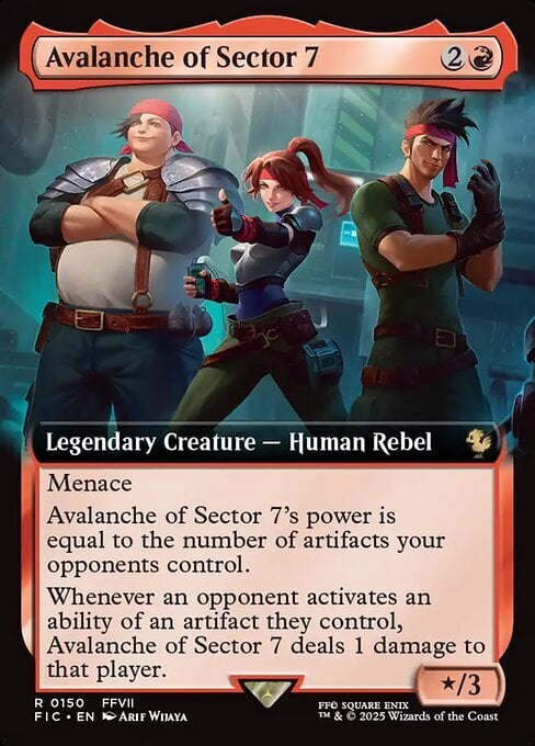 Avalanche of Sector 7 Card Front