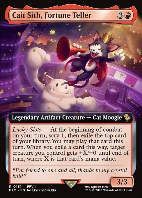 Cait Sith, Fortune Teller Card Front
